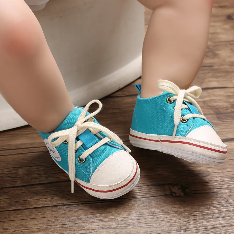 MOLIXINYU/Весенняя детская обувь на резиновой подошве со шнуровкой для девочек и мальчиков; нескользящая обувь из парусины для малышей; обувь с мягкой подошвой