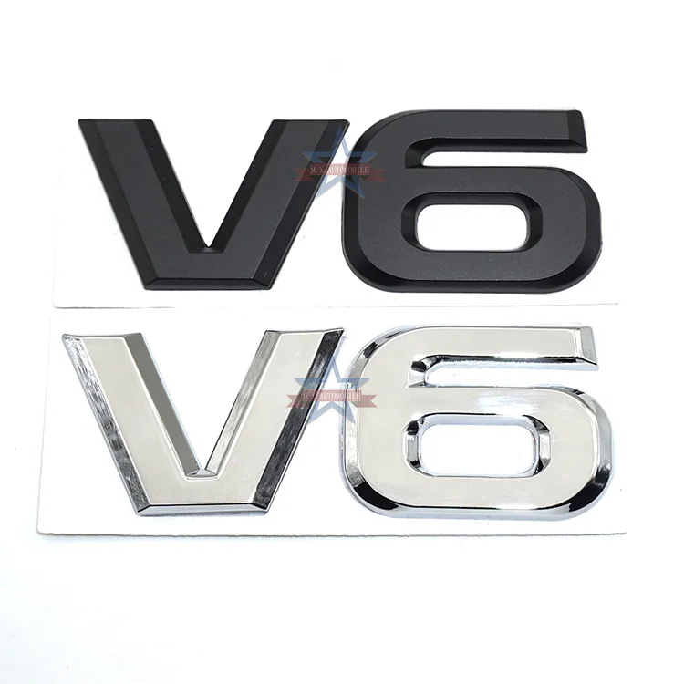 V6 маркировка для автомобилей подходит для Toyota new style han dynasty Lanta V6 металлический модифицированный задний четырехколесный привод стандарт