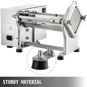 VEVOR Electric Vegetable Cutter Horizonal Fruit Silcer 4 Replaceable Blades Stainless Steel Food Processors for Home Appliances 3