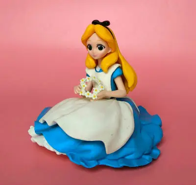 E10CM Кот из "Алисы" игрушка белый кролик фигурка Коллекционная модель для детей подарок - Цвет: E10CM