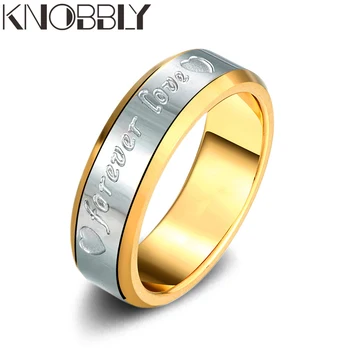 

Couple engagement ring forever love fashion classic golden wedding ring fashion women jewelry