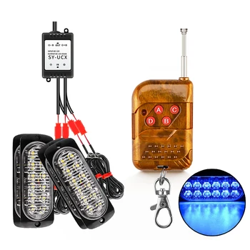 

Emergency Car lights Warning Lamp 16 Modes DC12-24V 6500K Strobe Flash