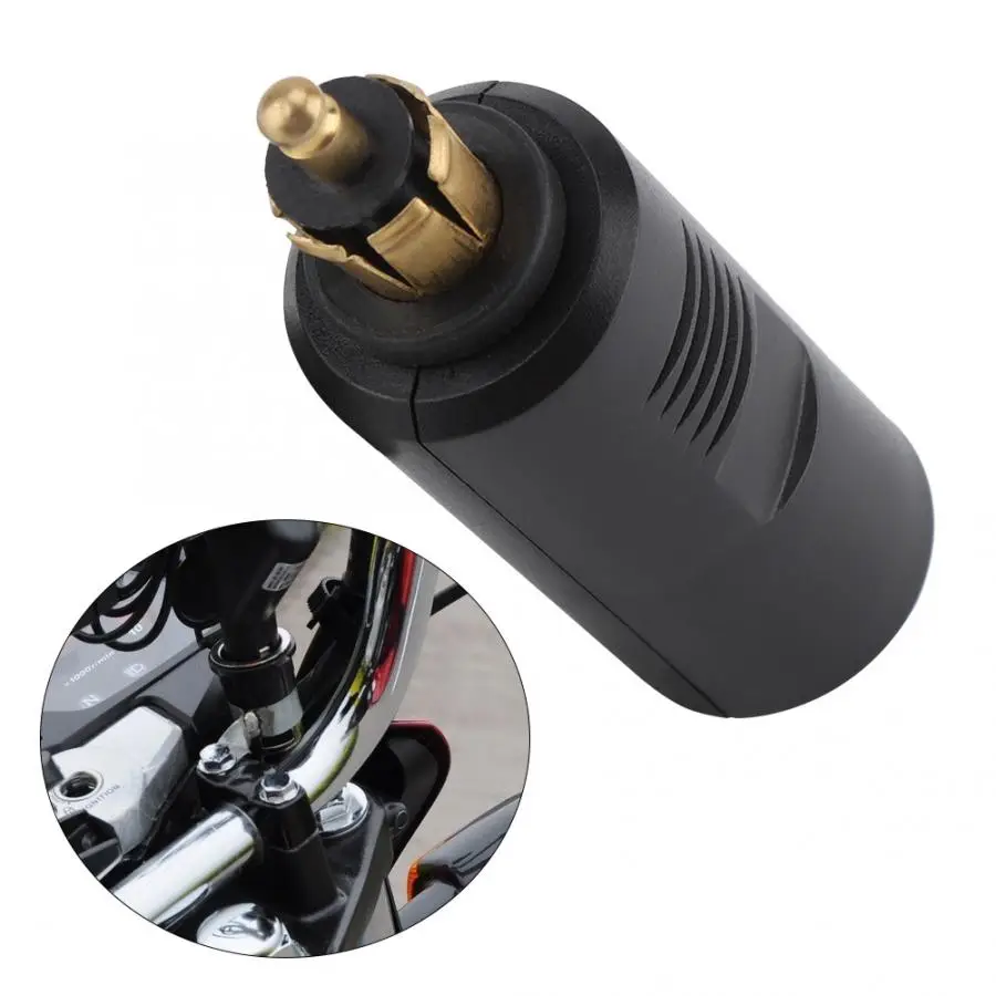 12V мотоцикл Европейский прикуриватель адаптер для DIN разъем Безопасная передача мощности Отличная проводимость хорошая прочность