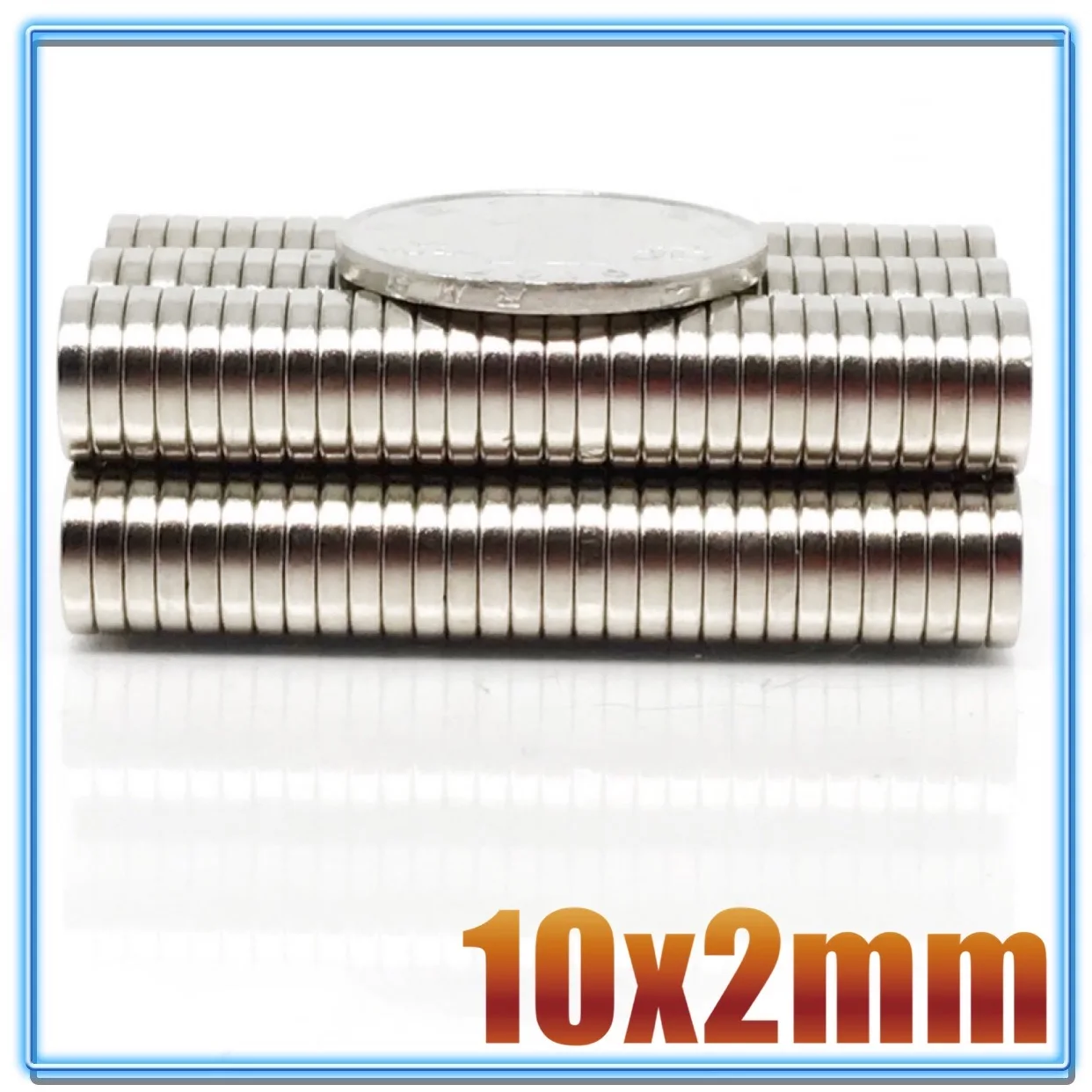 Neodymium Magnets 10x2 10mm x 2mm N35 NdFeB Round Disc 10-1000Pcs
