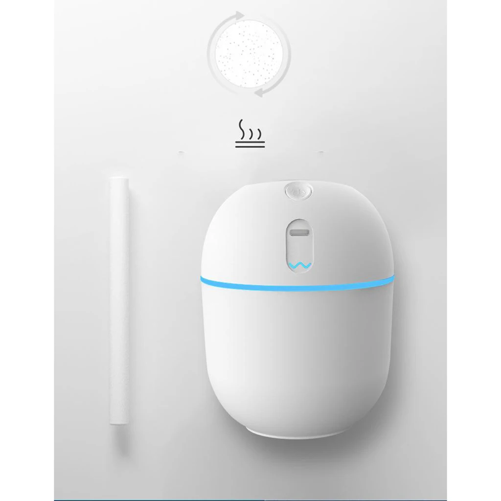 Mini Air Humidifier Purifier Cute 200ml Aromatherapy Aroma Essential Oil Diffuser Home Car USB Mist Maker with LED Night Lamp