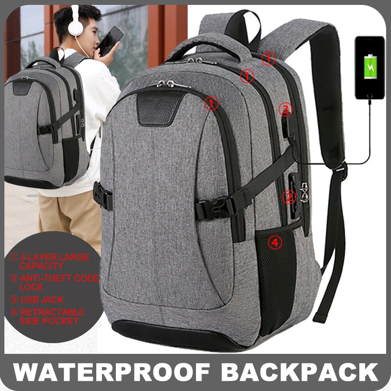 

MTA Waterproof Sports Business Computer Bag Multifunctional Rechargeable Backpack For Man