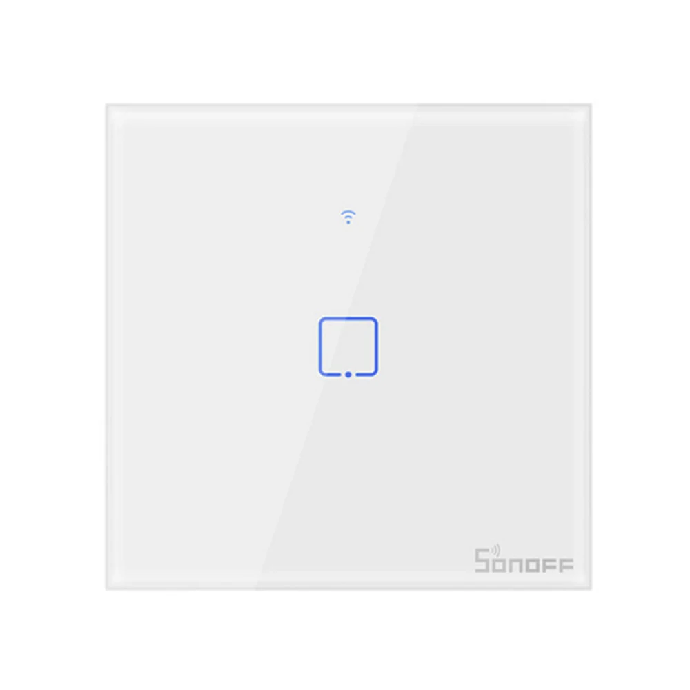 SONOFF T1EU смарт-переключатель Голосовое управление синхронизация времени состояние ЕС штекер WiFi переключатель сенсорной панели поддержка Alexa Google Home