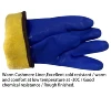 Warm Insulated Cashmere Chemical Proof Outdoor Oil Resistant Skiing Anti Cold Thermal PVC Safety Work Glove For Winter Fishing 3