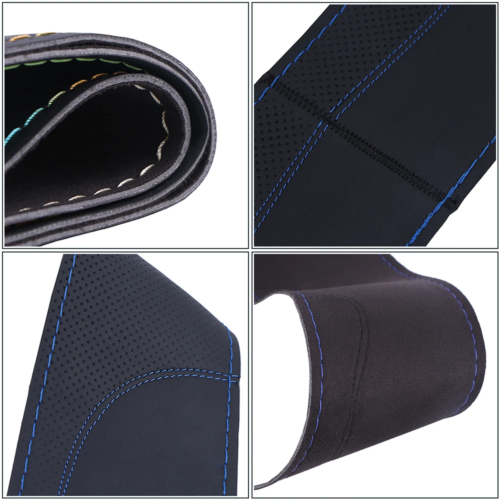 DIY Car Steering Wheel Cover Universal 38cm Braiding Cover For Steering Wheel Breathable And Non-slip Auto Case steering wheel cover