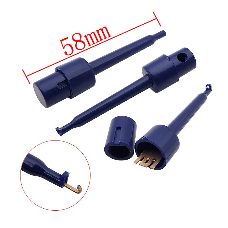 5/10Pcs 58mm Single Test Hook Clips Test Probe For Electronic Testing IC Grabber Large Hook Clip Multimeter Tools