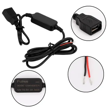 

15W Voltage USB Adapter 1pc Black 12 V To 5 V Converter Inverter Low Heat 3A USB Converter Step Down Module Car Accessories