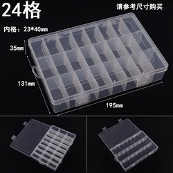 Colorful Portable 10 - Slot Organizer Box for Jewelry, Tools, and Small Items (24 grid)