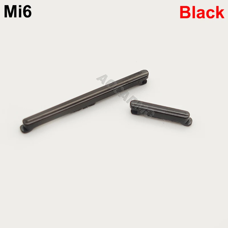 Aocarmo For XiaoMi 6 mi6 Power On/Off Volume Up/Down Button Flex Cable With Adhesive Replacement Parts