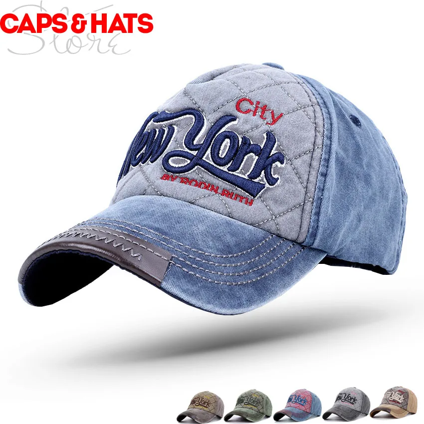 New York Denim Baseball Cap Gorra Plana Snapback Hat Women Cowboy Hat bone ny Casquettes Homme Mens Caps