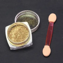 Блеск для ногтей порошок блестящие украшения для ногтей DIY хром пигмент Стразы для маникюра хром пигмент перламутровая втирка JS11