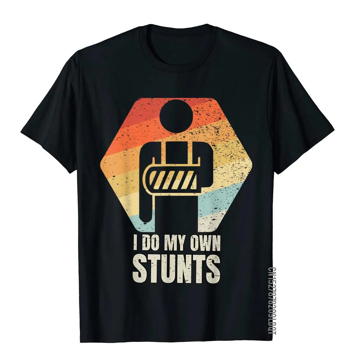I Do My Own Stunts T-shirt Broken Arm Gifts Funny Injury T-Shirt__B5881black