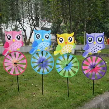 

Owl Cycling Windmill Wind Spinner Yard Lawn Garden Decor Outdoor Toys Kids Gift