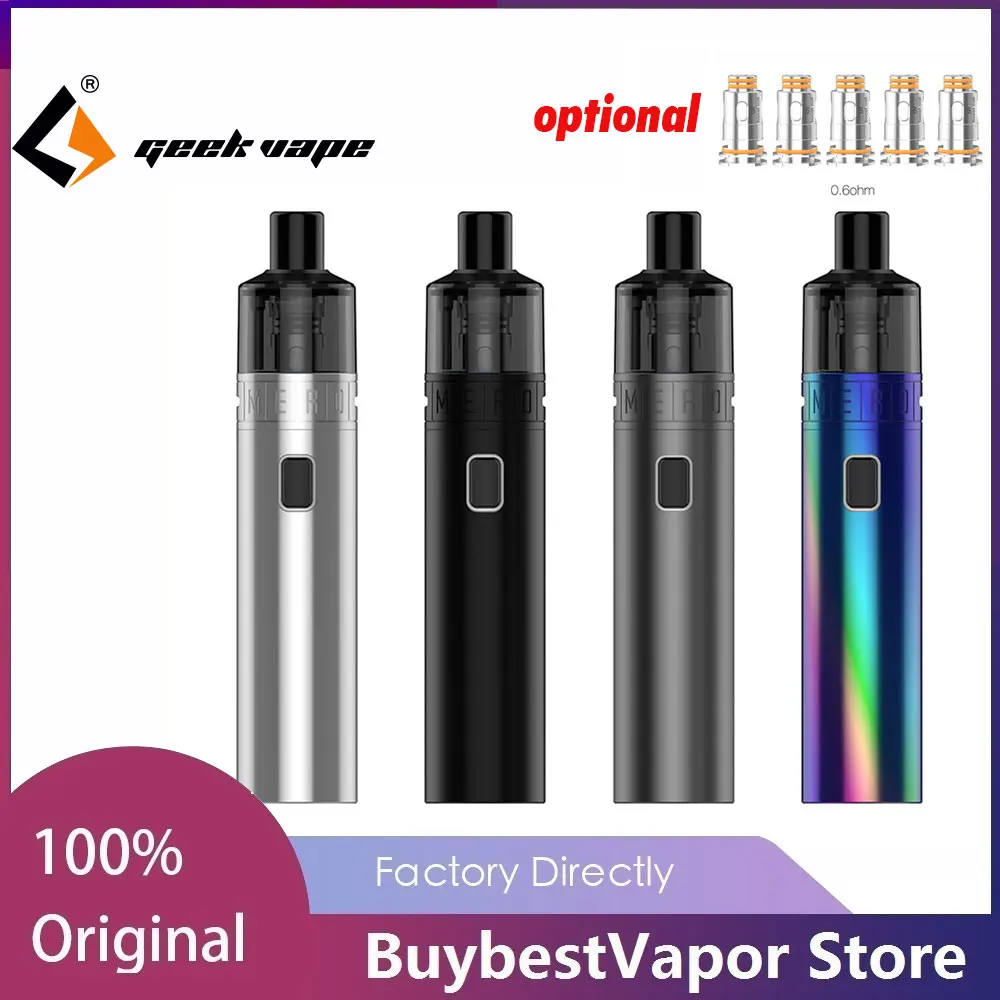 100% Оригинальный Geekvape Mero Starter Kit 2100 мА/ч Батарея 3 мл! Бесплатная доставка! Ёмкость 0