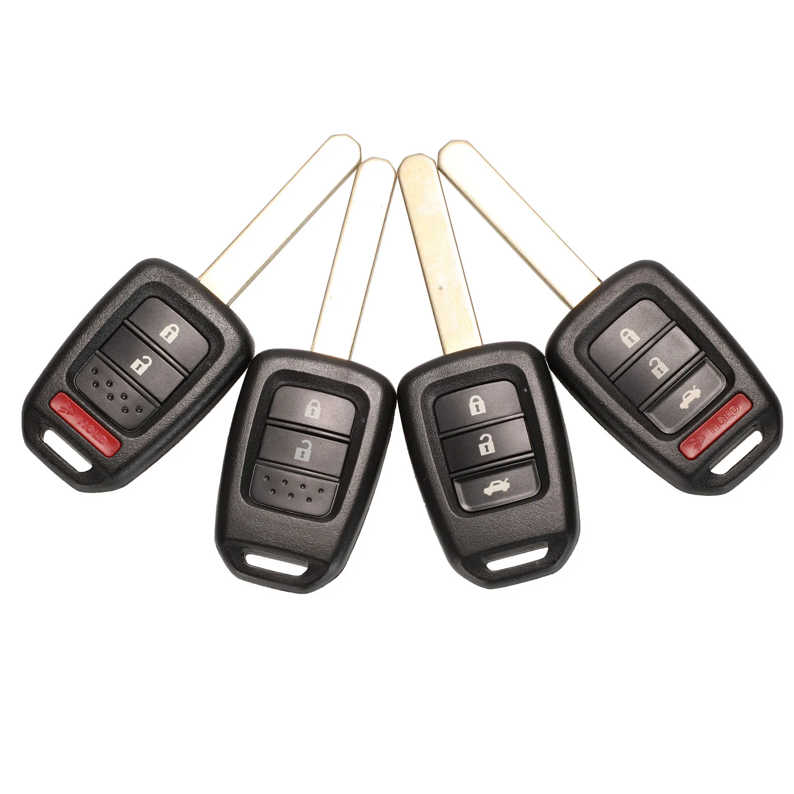 Kutery 10 шт. 2/3 кнопки Замена дистанционного ключа автомобиля чехол Fob для Honda Accord CR V