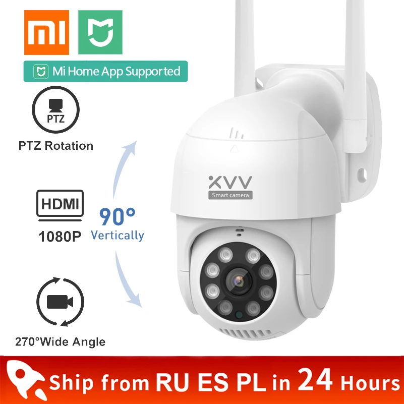 Xiaomi Smart Outdoor IP Camera P1 1080P PTZ Rotate Wifi Webcam Humanoid Detect Waterproof Security Camers Work For Mi Home App