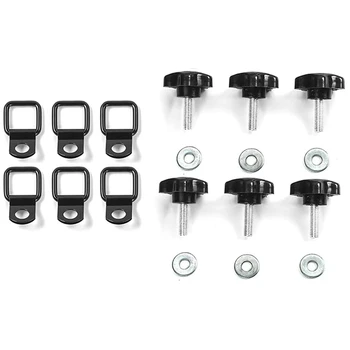 

Thumb Screws Quick Removal Hardtop Bolts with 6 Tie Down Anchors for 1995-2020 Jeep Wrangler YJ TJ JKU JLU 4 Door
