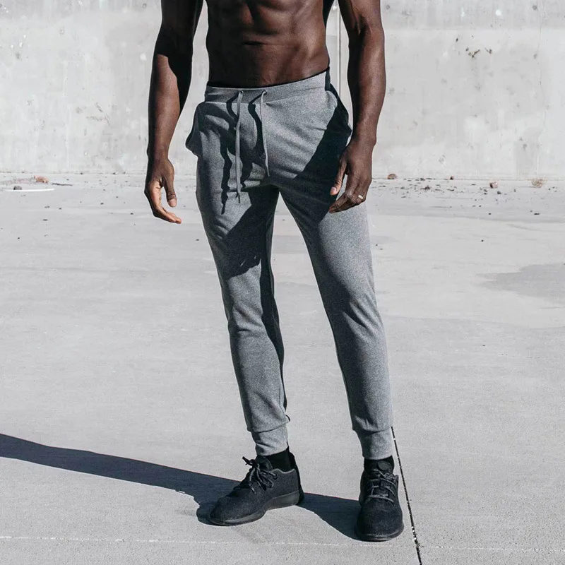 

Muscle Fitness Men Brothers Europe And America Slim Fit Sports Casual Skinny Running Exercise Sweatpants Trousers