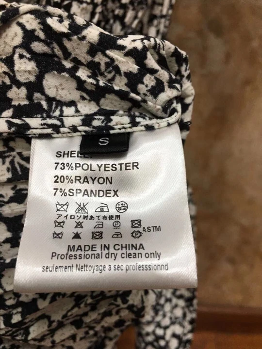 Winter new thin collar of women with print dress hem crimping 1011