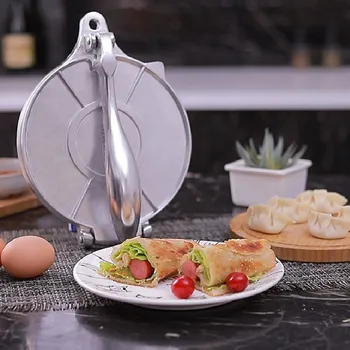 

Foldable Tortilla Maker Press Heavy Aluminium Meat Press Gadgets Bakeware Kitchen Accessories Tools Pie Tools Silver Tacos Maker