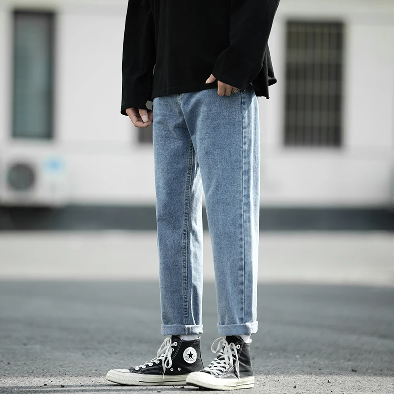 SingleRoad Jeans Pria 2021 Celana Denim 