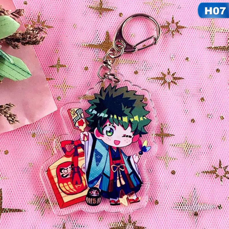 KEY4498H07 Boku No Hero academic анимированный брелок для ключей My Hero academic брелок в стиле аниме - Color: KEY4498H07