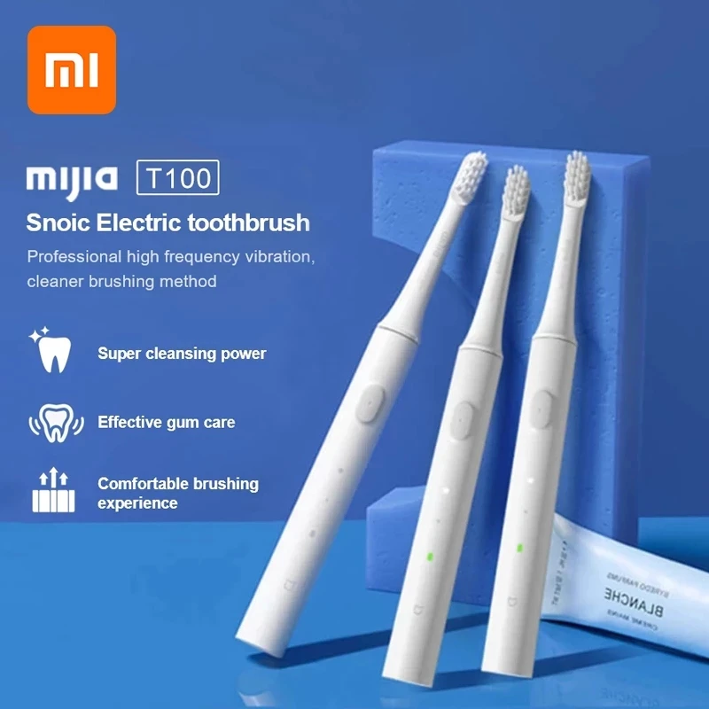Xiaomi-cepillo de dientes eléctrico MIJIA 5, recargable por USB, batería de larga duración, inalámbrico, impermeable, ultrasónico, automático