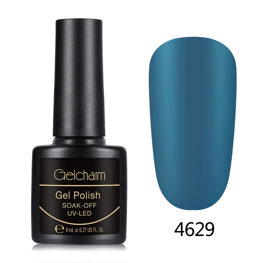 4629 Gelcharm 8 мл матовый эффект УФ-гель для ногтей Гель-лак one step без необходимы вещи наивысшего Базовое покрытие био-Гели Soak Off УФ гель-Лаки DIY гель лак для ногтей - Цвет: 4629