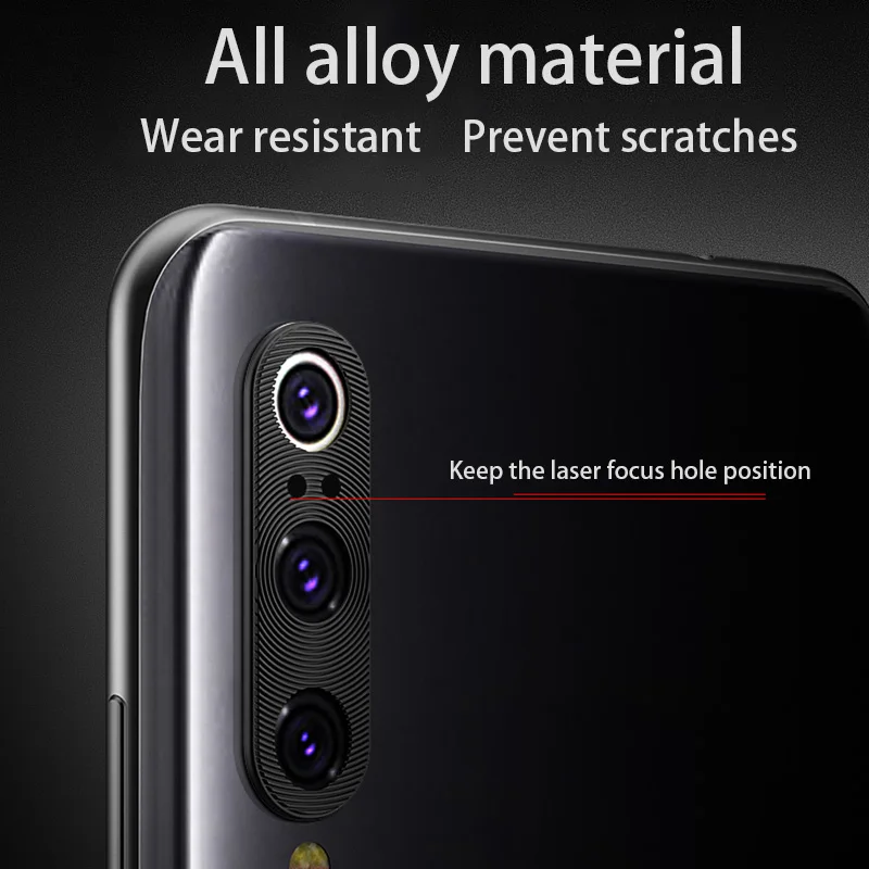 Алюминиевый защитный чехол для объектива камеры с покрытием для Xiaomi mi 9T CC9e 8 SE 9 A3 Lite, чехол с красным кольцом для защиты камеры mi Note 7 8 Pro