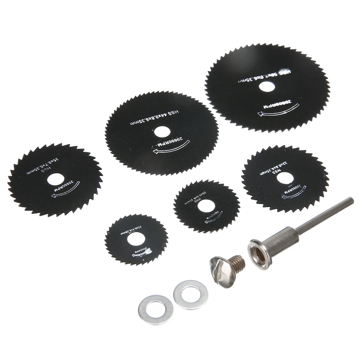 7 шт./компл. 50/44/35/32/25/22mm HSS пильный диск Нержавеющая сталь ломтик режущий диск для металла с оправки для вращающихся инструментов отрезной диск