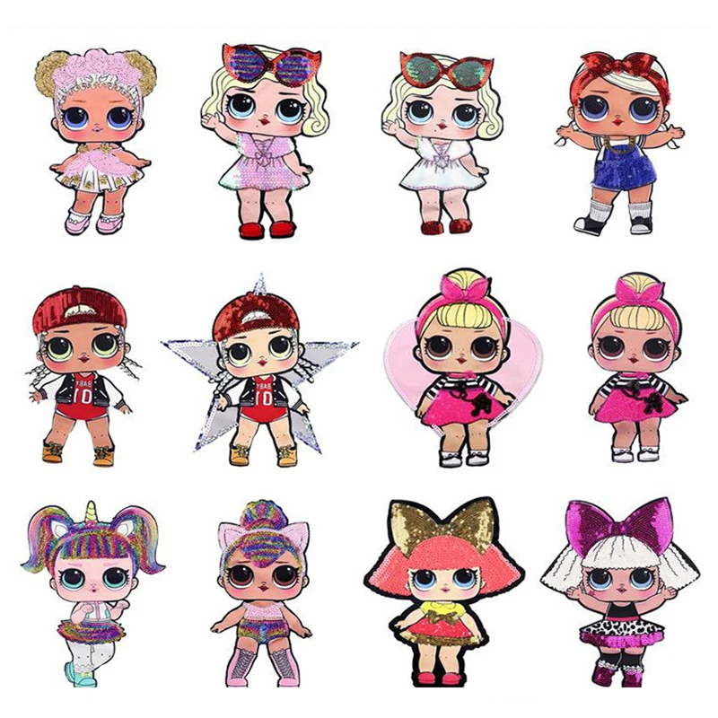 NEW LOL Surprise Dolls Cute Cartoon Ironing Repair Clothes 3D Stickers