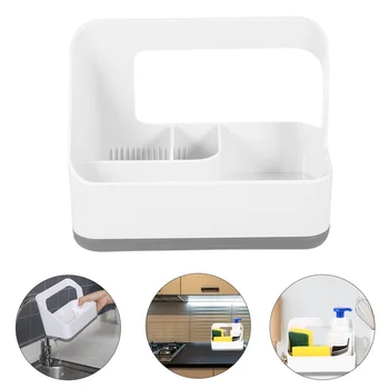 

1pc Multifunctional Kitchen Water Draining Storage Rack Storage Shelf Draining Shelf Sink Rack for Bathroom Sponge Brush Kitchen