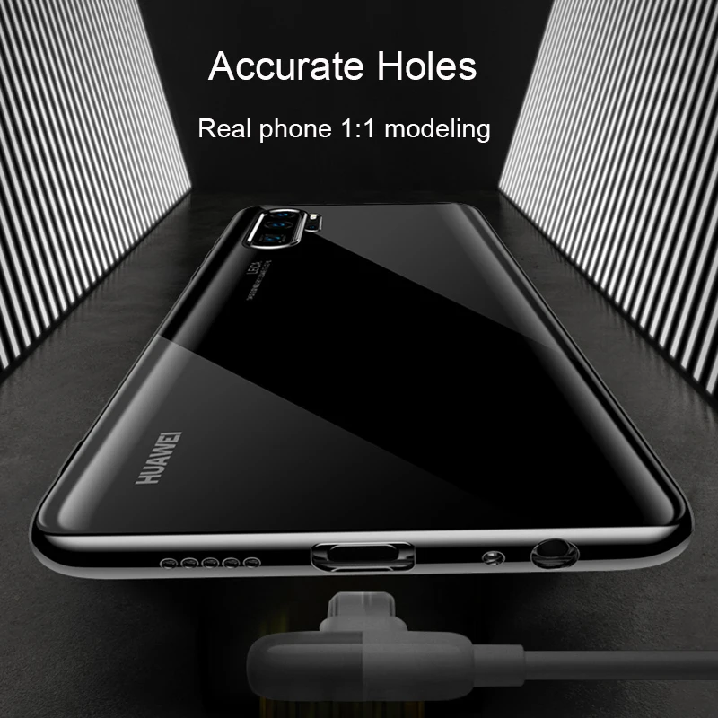 Чехлы с покрытием из ТПУ для huawei P30 Pro Lite P20 P Smart Z Plus Nova 3 3i 5 5i Honor 10 10i 20 20s мягкий силиконовый прозрачный