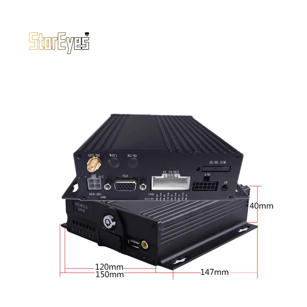 AHD 1080P 4CH sd-карта мобильный видеорегистратор для автомобиля такси прицеп грузовик Sxhool автобус