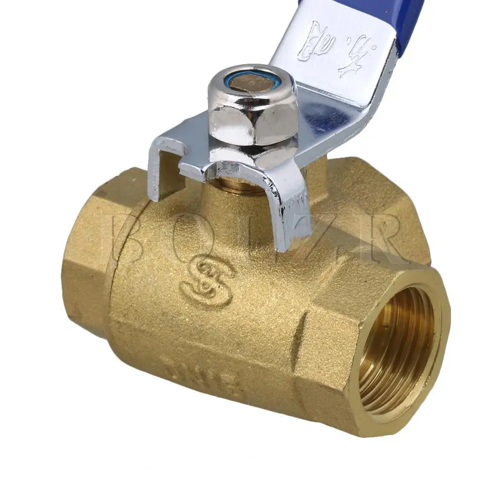 BQLZR 1/2" BSPP Three Way Brass Ball Valve Green Wear-Resisting Long