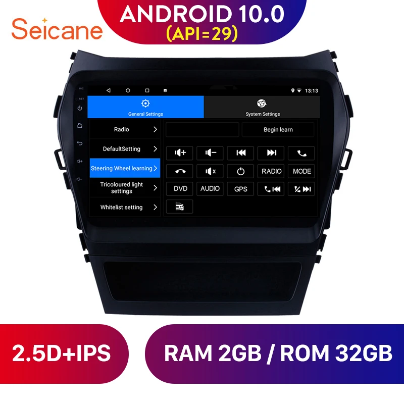 Автомобильный мультимедийный плеер Seicane Android 10 0 GPS навигация 9 дюймов радио для 2013