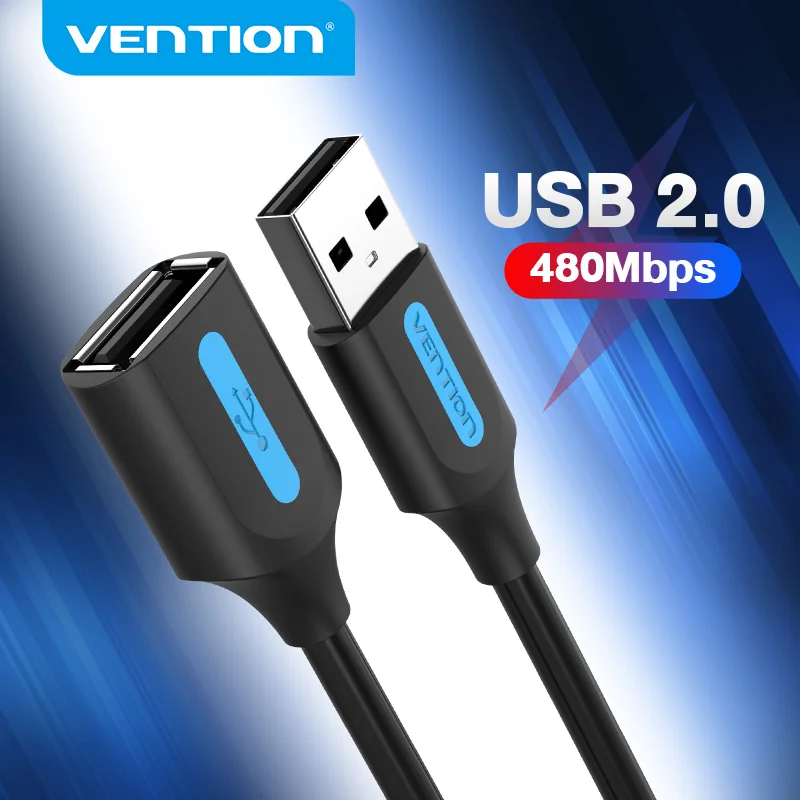 Vention USB Удлинительный Кабель 2 0 для мужчин и женщин удлинитель Smart TV ноутбука