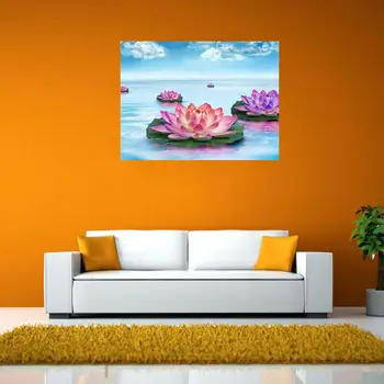 

Colorful Lotus Flower Diamond Painting - 5D Full Diamond Painting Cross Stitch K Q6PE