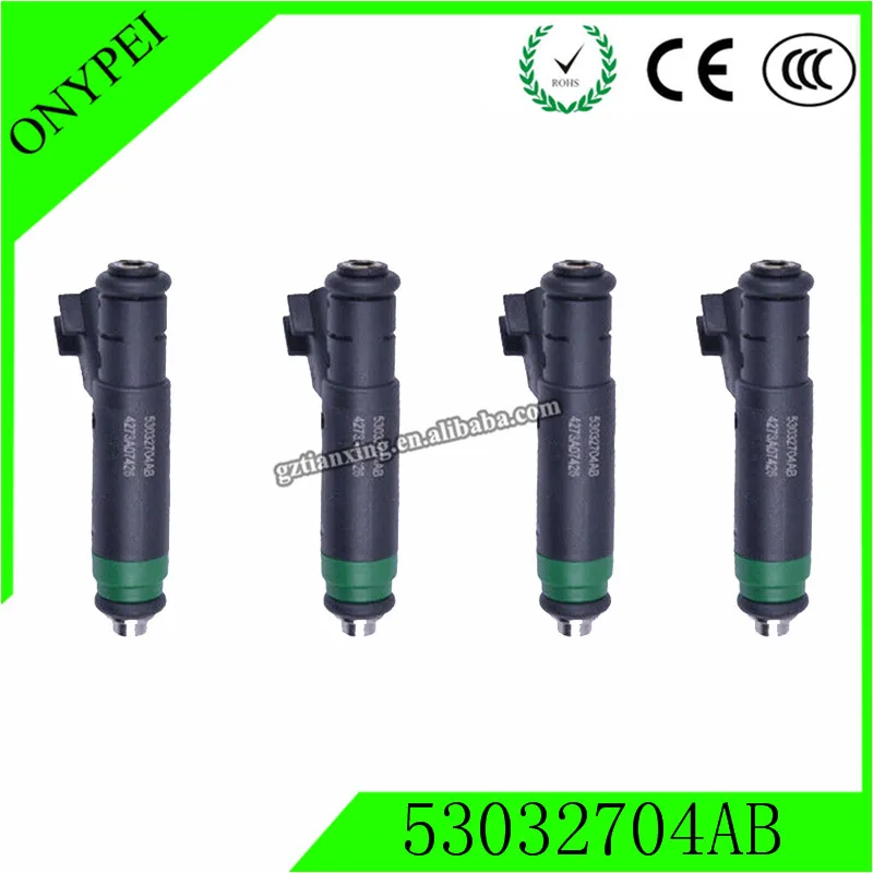 4 шт. 53032704AB Топливные форсунки для Dodge Dakota Jeep Commander Mitsubishi Chrysler
