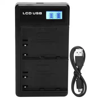 

photo studio fotografia acessorio Plastic Battery Charger with LCD Display Camera Battery Double Charge for EN‑EL3E