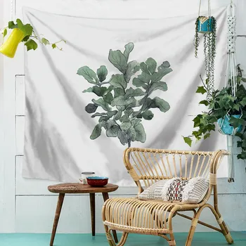 

Tapestry Wall Hanging Polyester Christmas Tree Pattern Blanket Home Saloon Decor Christmas Style Tapestry