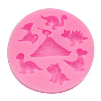 

Cartoon Dinosaur Cake Decorative Sugar Silicone Mold 15-587