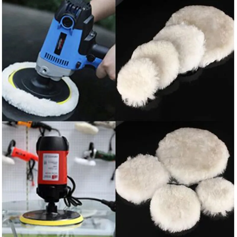 

1Pc Wool Polishing Pad For Polisher Machine Waxing Polishing Buffing Car Paint Care Polisher Pads For Car Polisher 4/5/6/7Inch