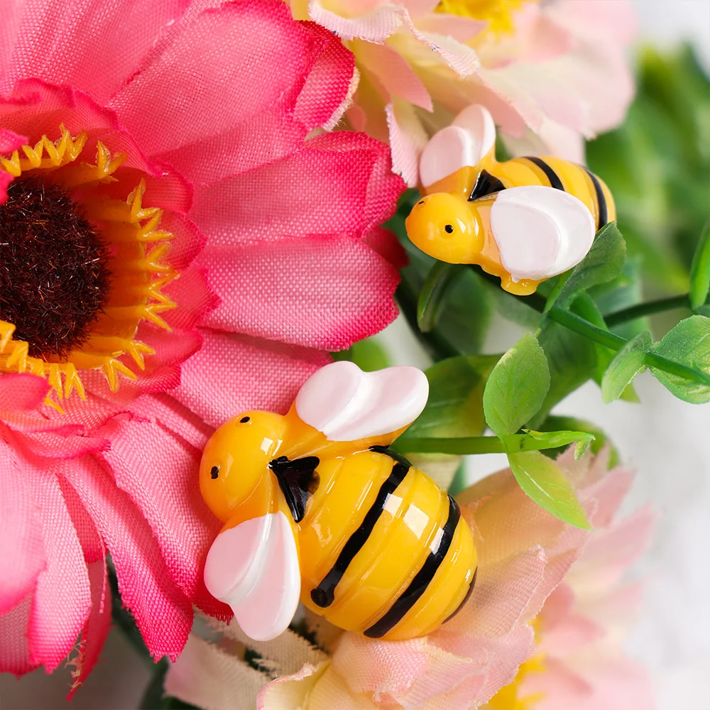 

5Pcs Resin Artificial Bees Mini Simulated Animals Slime Pendants Children Toys DIY Clay Hair Ornament Phone Shell Accessories