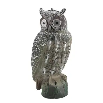 

Solar Energy Creative Realistic Repellent Bird Owl Decoy Hunting Decoy Crops From Outdoors Tree Pest Scarecrow Garden Decor