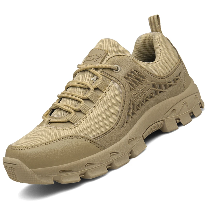 

Outdoor Desert Combat Tactical Aviation Combat Boots Men's Genuine Product Anti-slip Low Top Army Fans Dad Hiking Shoes